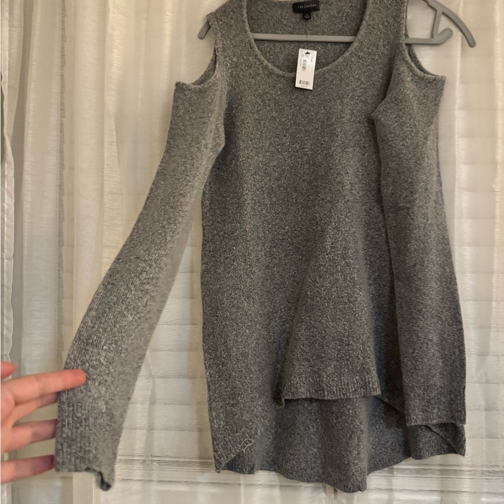 The Limited Heather Gray Sweater